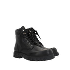 Bottega Veneta Black Calfskin Lace-Up Boots