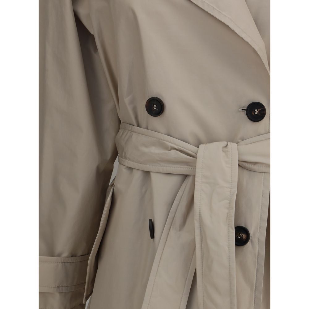 Brunello Cucinelli Beige Polyester Coat