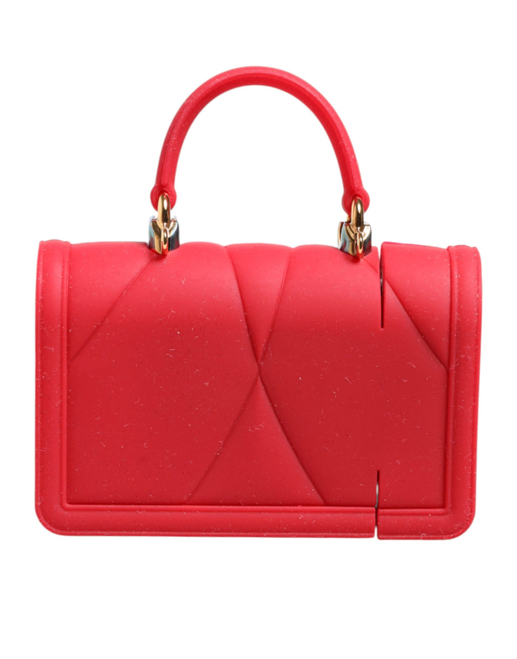 Dolce & Gabbana Red Silicone Devotion Heart Cover Bag Women Airpods Case