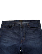 Vivienne Westwood Blue Mid Waist Cotton Men Cropped Denim Jeans