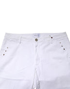 AGLINI White Skinny Fit Mid Waist Men Denim Trouser Jeans