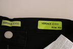 Versace Jeans Couture Dark Black Dora Slim Fit Denim Pants