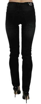 Versace Jeans Couture Dark Black Dora Slim Fit Denim Pants