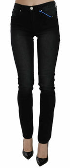 Versace Jeans Couture Dark Black Dora Slim Fit Denim Pants