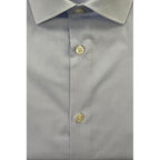 Baldinini Trend Light Blue Cotton Men Shirt