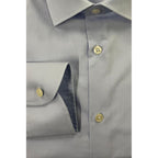 Baldinini Trend Light Blue Cotton Men Shirt