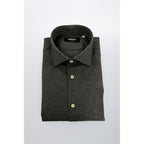 Baldinini Trend Gray Cotton Men Shirt