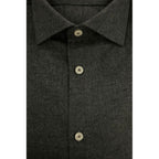 Baldinini Trend Gray Cotton Men Shirt