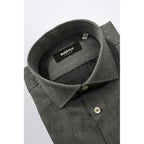 Baldinini Trend Gray Cotton Men Shirt