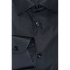 Baldinini Trend Black Cotton Men Shirt