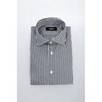 Baldinini Trend Blue Cotton Men's Shirt