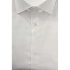 Baldinini Trend White Cotton Men's Shirt