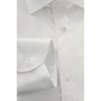 Baldinini Trend White Cotton Men's Shirt