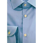 Baldinini Trend Light Blue Cotton Men Shirt