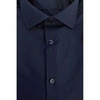 Baldinini Trend Blue Cotton Men Shirt