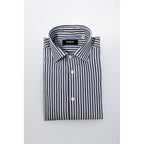 Baldinini Trend Blue Cotton Men Shirt