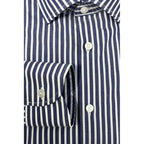 Baldinini Trend Blue Cotton Men Shirt