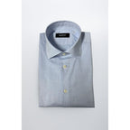 Baldinini Trend Light Blue Cotton Men Shirt