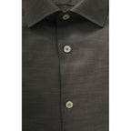 Baldinini Trend Gray Cotton Men Shirt