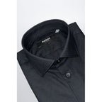 Baldinini Trend Black Cotton Men Shirt