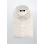 Baldinini Trend White Cotton Men Shirt