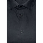 Baldinini Trend Black Cotton Men Shirt