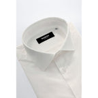 Baldinini Trend White Cotton Men Shirt