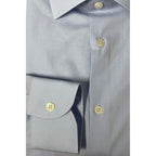 Baldinini Trend Light Blue Cotton Men Shirt