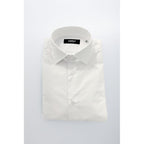 Baldinini Trend White Cotton Men Shirt