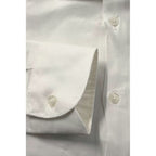Baldinini Trend White Cotton Men's Shirt