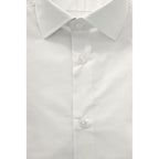 Baldinini Trend White Cotton Men Shirt
