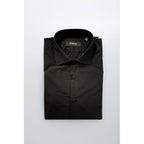 Baldinini Trend Black Cotton Men's Shirt