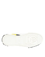 Dolce & Gabbana Multicolor Leather Graffiti Low Top Sneakers Shoes