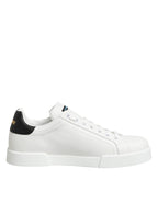 Dolce & Gabbana White Leather #DGFAMILY Men Sneakers Shoes