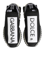 Dolce & Gabbana Black Slip On Sorrento Men Sneakers Shoes