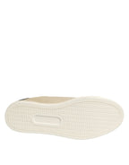 Dolce & Gabbana Beige London Low Top Leather Sneakers Shoes