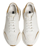 Dolce & Gabbana White Gold Daymaster Low Top Sneakers  Shoes