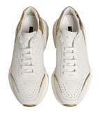 Dolce & Gabbana White Gold Daymaster Low Top Sneakers  Shoes