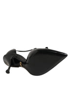 Dolce & Gabbana Black Patent Leather High Heels Pumps Shoes