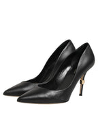 Dolce & Gabbana Black Patent Leather High Heels Pumps Shoes
