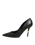 Dolce & Gabbana Black Patent Leather High Heels Pumps Shoes