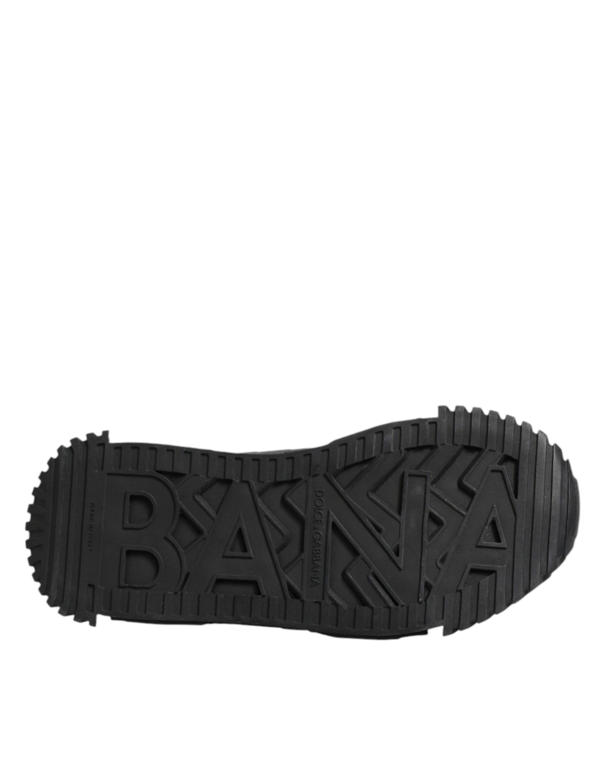 Dolce & Gabbana Black Logo Lace Low Top NS1 Sneakers Shoes