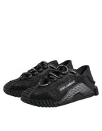 Dolce & Gabbana Black Logo Lace Low Top NS1 Sneakers Shoes