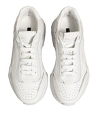 Dolce & Gabbana White Leather Daymaster Low Top Sneakers Shoes