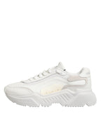 Dolce & Gabbana White Leather Daymaster Low Top Sneakers Shoes