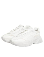 Dolce & Gabbana White Leather Daymaster Low Top Sneakers Shoes