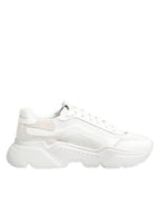 Dolce & Gabbana White Leather Daymaster Low Top Sneakers Shoes