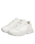 Dolce & Gabbana White Leather Daymaster Low Top Sneakers Shoes