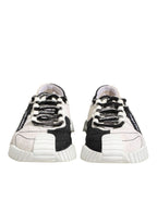 Dolce & Gabbana White Black Leather NS1 Sneaker  Shoes