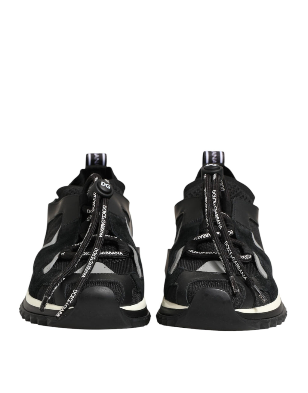 Dolce & Gabbana Black Mesh Sorrento Trekking Sneakers Shoes